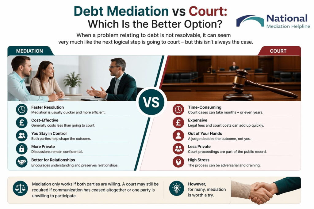 Debt Mediation vs Court: Which Is the Better Option