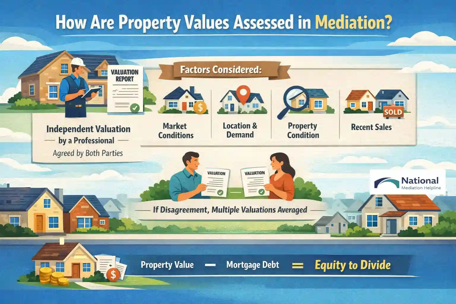 How Are Property Values Assessed in Mediation ?