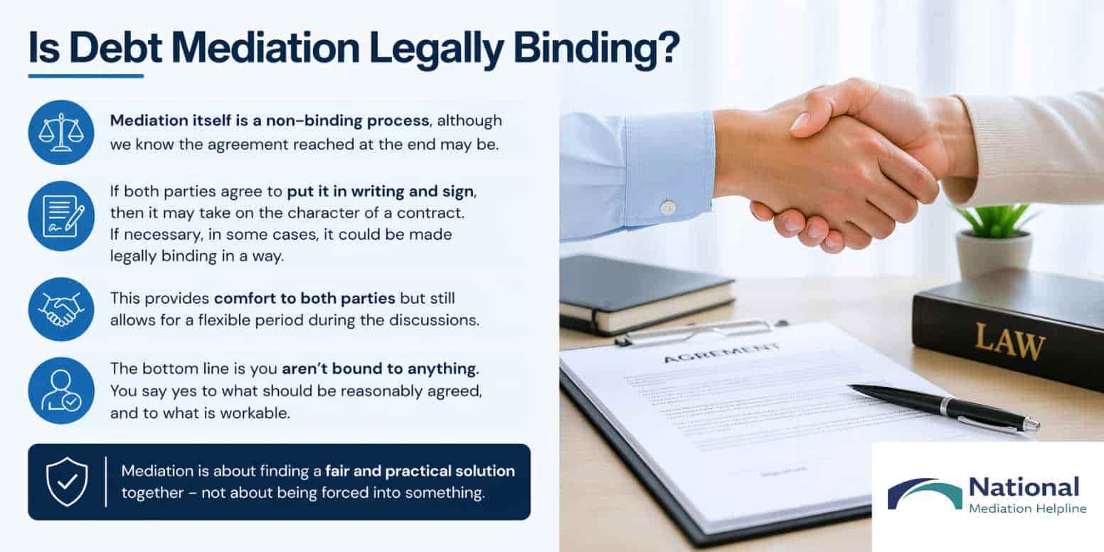 Is Debt Mediation Legally Binding