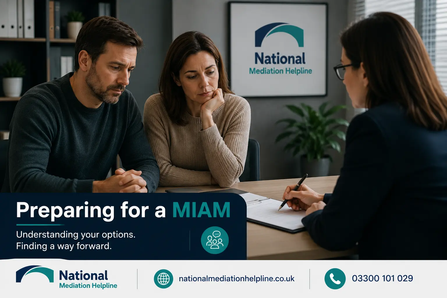 How to prepare for a miam in Preparing for a MIAM. An image explaining how to prepare yourself emotionally and rationally for the first miam appointment
